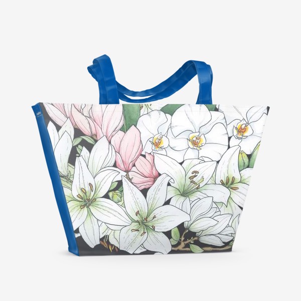 Пляжная сумка «Мартовские цветы»