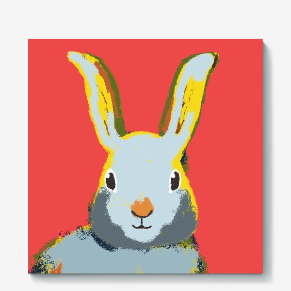 Холст «Иллюстрация кролика»