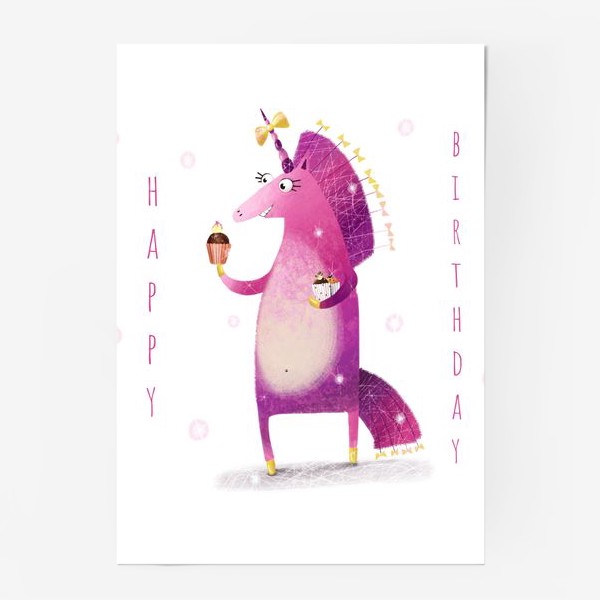 Постер «День рождения единорога»