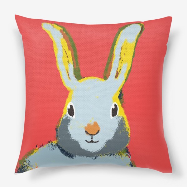 Подушка «Иллюстрация кролика»