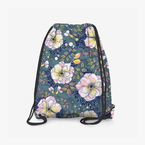 Рюкзак «Цветущий шиповник. Blooming dog rose»