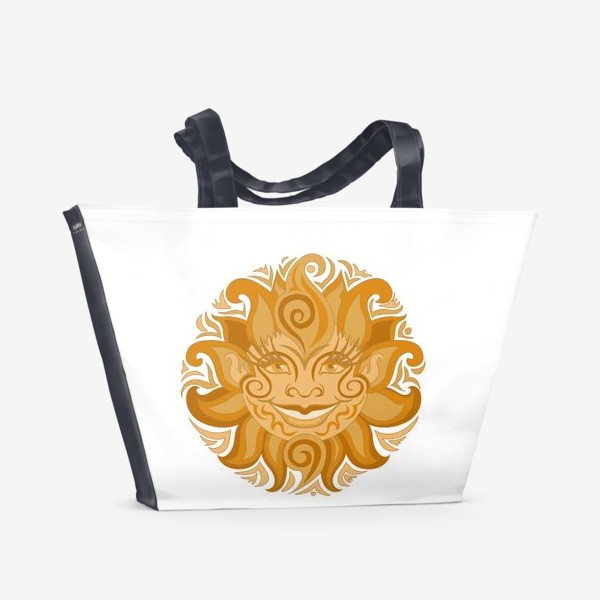 Пляжная сумка «Этническое солнце»