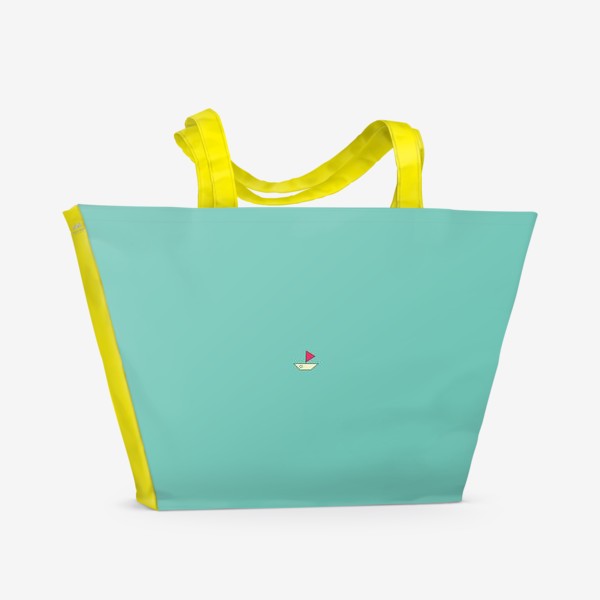 Пляжная сумка «Кораблик минимализм»