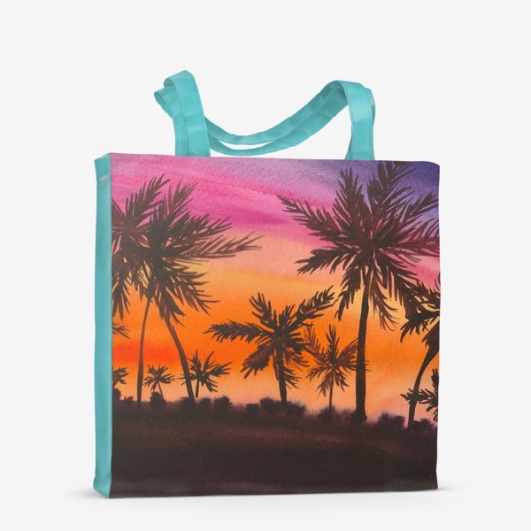 Сумка-шоппер «Пальмы на закате»