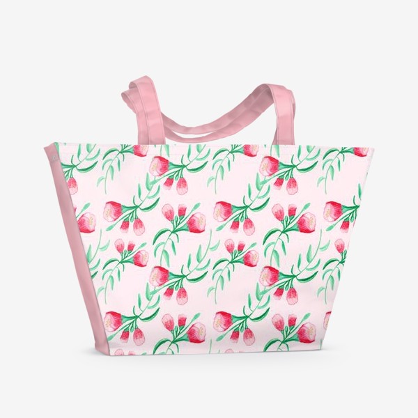 Пляжная сумка «Акварельный цветок»