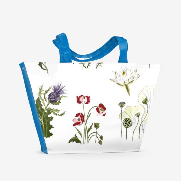 Пляжная сумка «семь цветков радуги»
