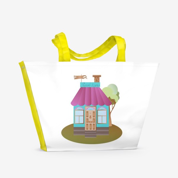 Пляжная сумка «Милый уют, Дом счастья»