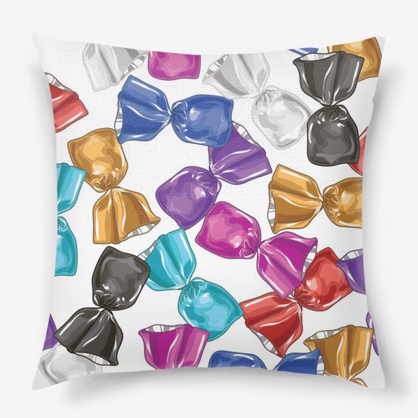 Подушка «Разноцветные конфеты»