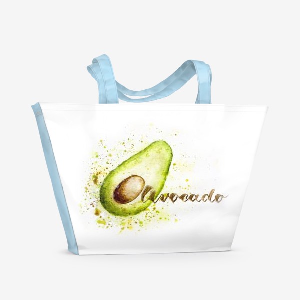 Пляжная сумка «Я буду говорить только в присутствии моего авокадо»