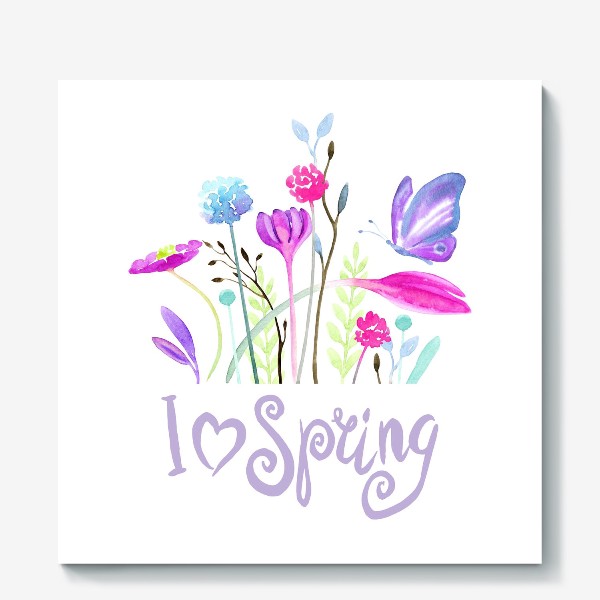 Холст «Я люблю весну»