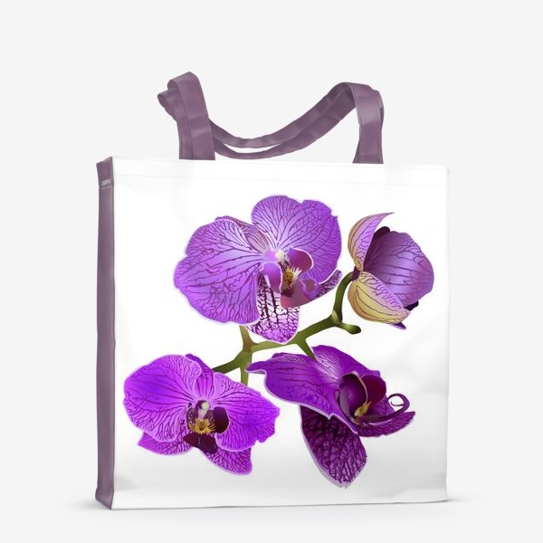 Сумка-шоппер &laquo;Цветы розовая орхидея &raquo;
