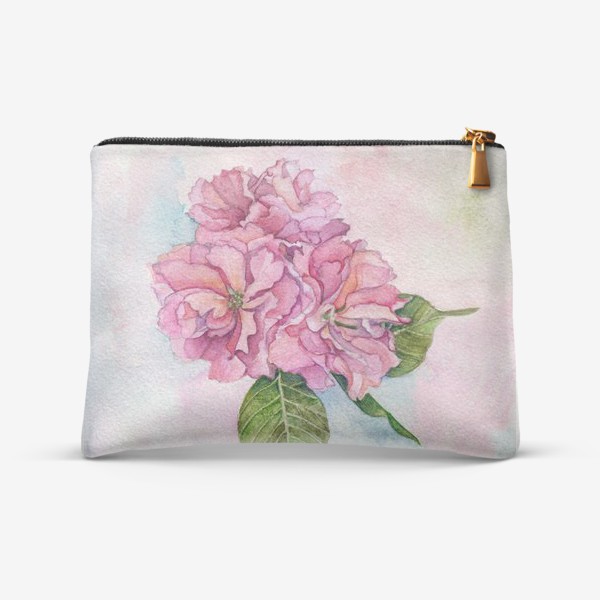 Косметичка &laquo;Акварель розовый Цветок яблони, сакура, вишня, цветы&raquo;