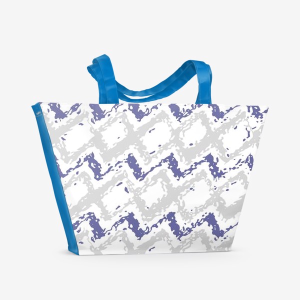 Пляжная сумка «Абстрактные зигзаги»