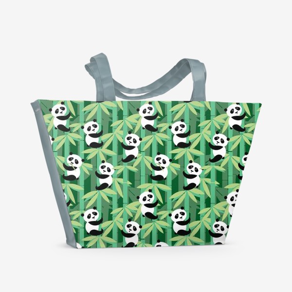 Пляжная сумка «Жизнь панд»