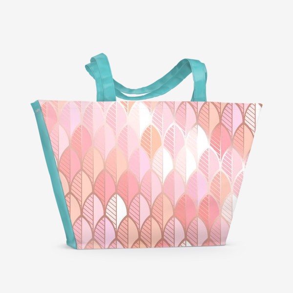 Пляжная сумка «Розовое оперение»