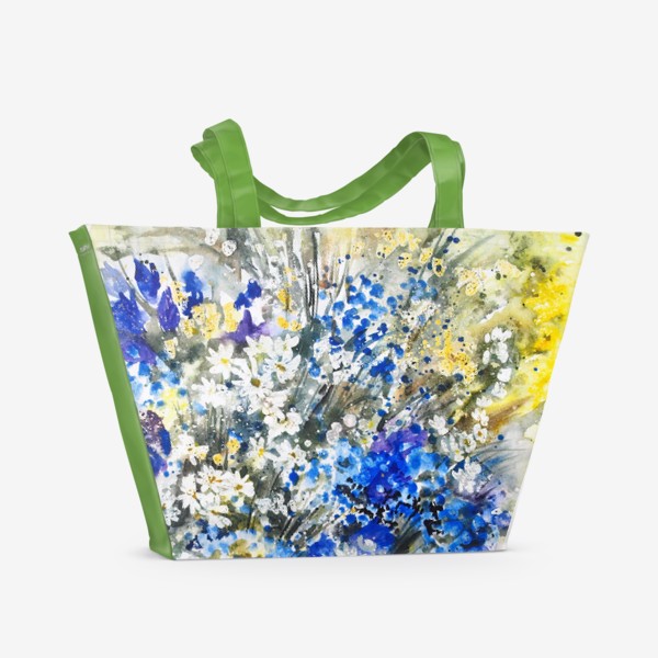 Пляжная сумка &laquo;Букет полевых цветов&raquo;