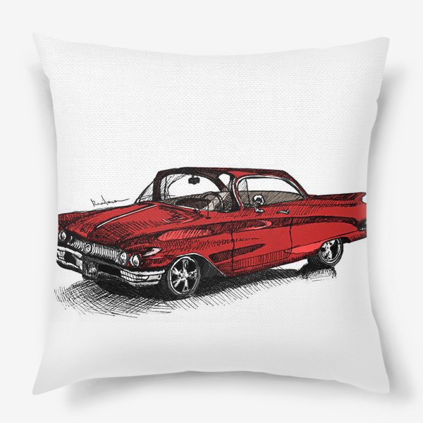 Подушка «Красная машина»