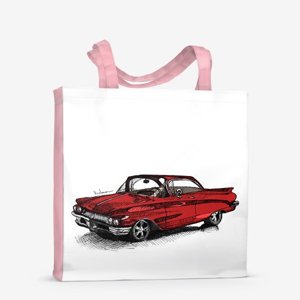 Сумка-шоппер «Красная машина»
