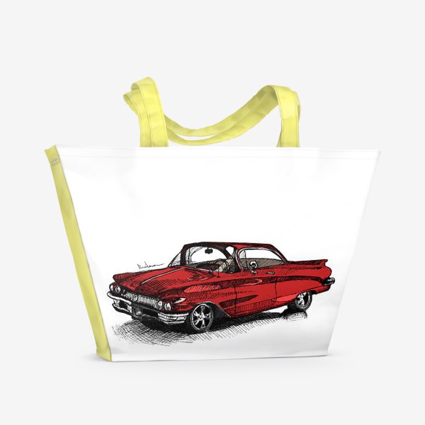 Пляжная сумка &laquo;Красная машина&raquo;