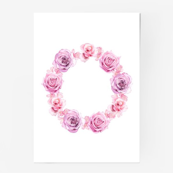 Постер «Розовый венок»
