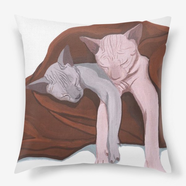 Подушка «Коты сфинксы»