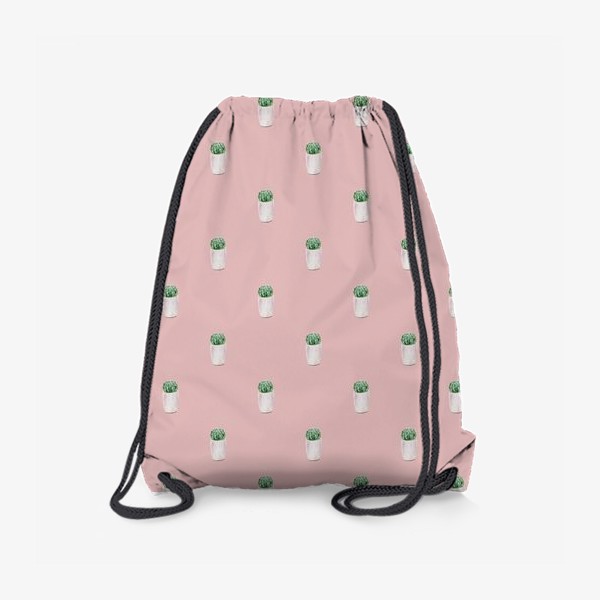 Рюкзак «Кактусы на персиковом»