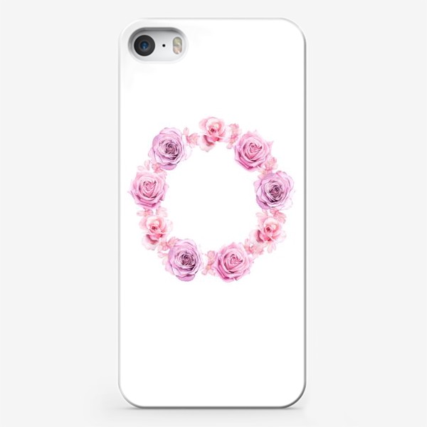 Чехол iPhone «Розовый венок»
