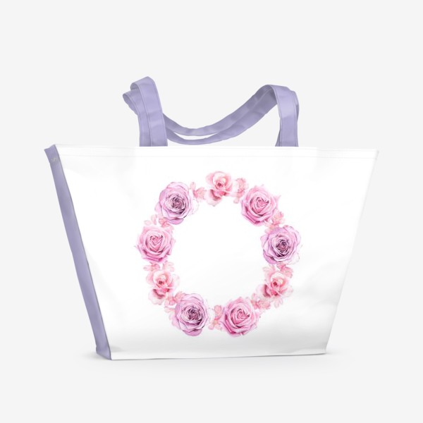 Пляжная сумка «Розовый венок»