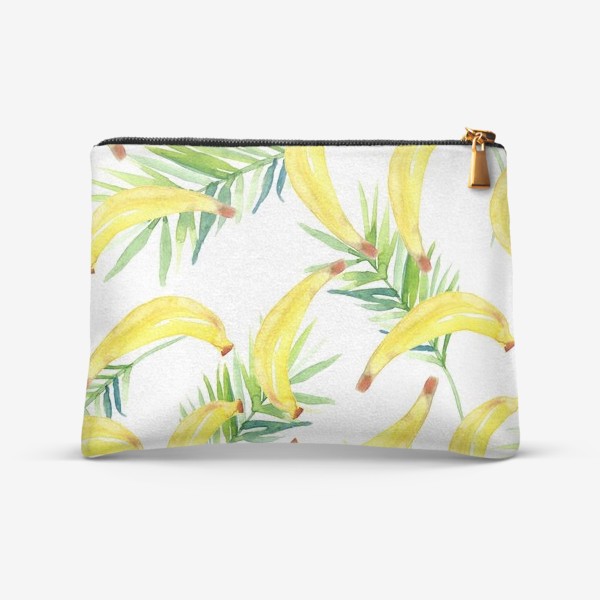 Косметичка «Бананы и тропические листья»