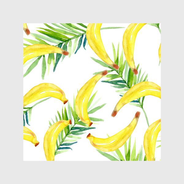 Шторы «Бананы и тропические листья»
