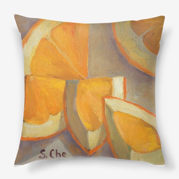 Подушка «Апельсин кусочками»