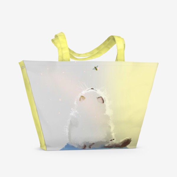 Пляжная сумка «Любопытство маленького кота»