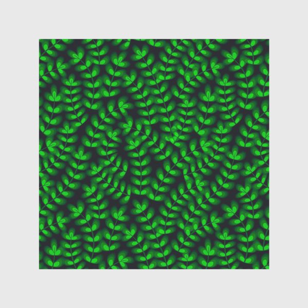 Скатерть «Лесной узор. Зеленые листочки»