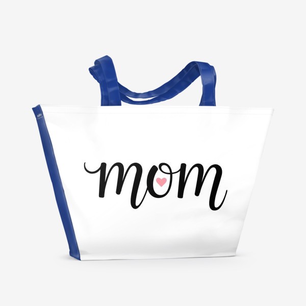 Пляжная сумка «Mom (Мам с сердечком внутри)»