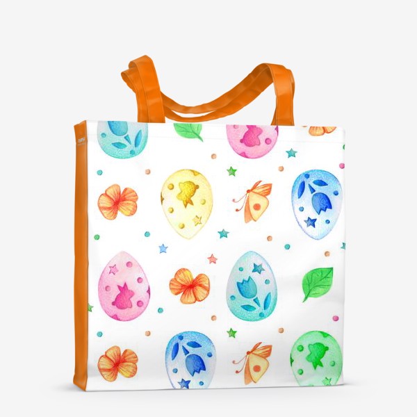 Сумка-шоппер «Разноцветные пасхальные яйца»