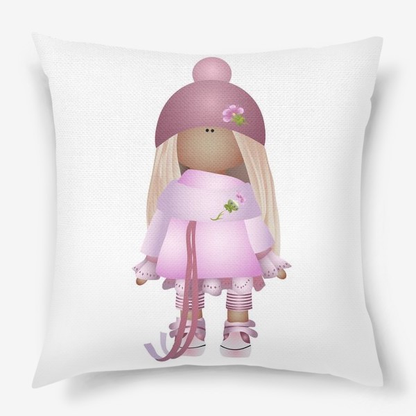 Подушка «Девочка Тильда вся в розовом»