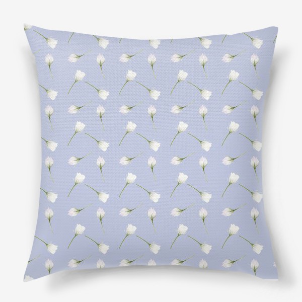 Подушка «Орнамент с белыми цветами »