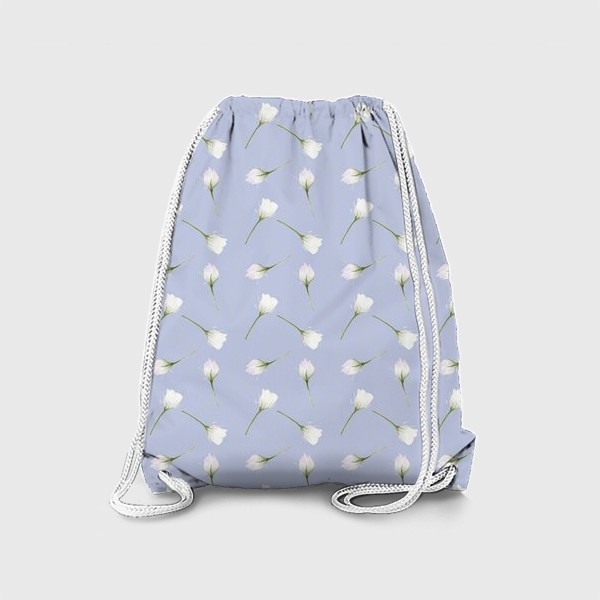 Рюкзак «Орнамент с белыми цветами »