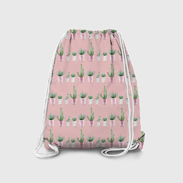 Рюкзак «Кактусы на розовом»