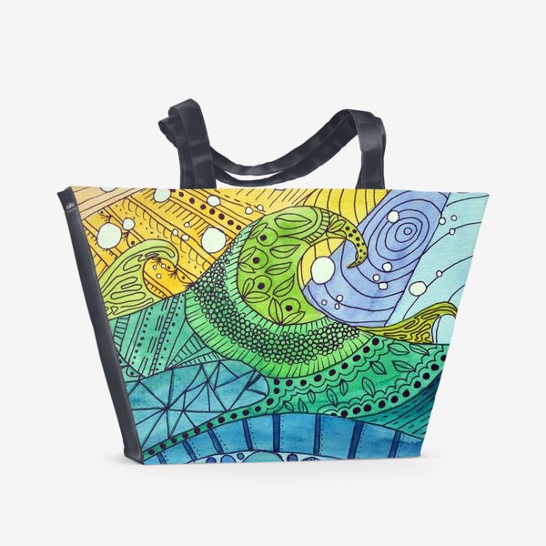 Пляжная сумка «Абстрактное море»