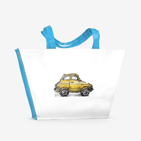 Пляжная сумка «желтая машина»