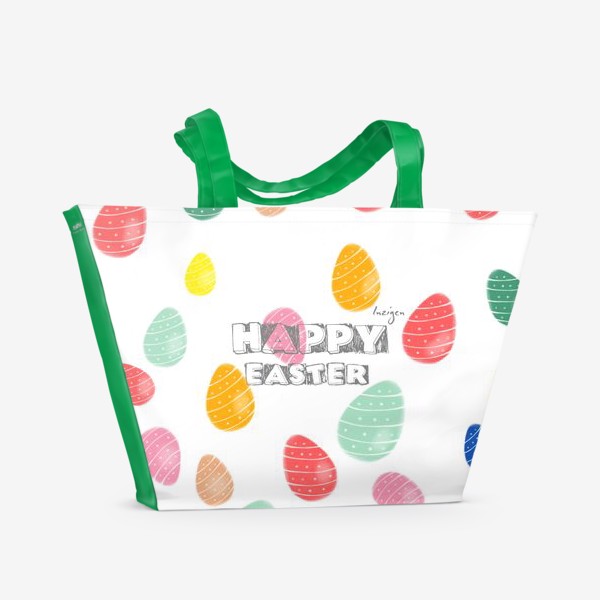 Пляжная сумка «Счастливой Пасхи!»