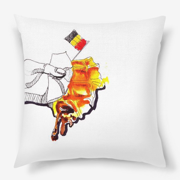 Подушка «бельгийская вафля»