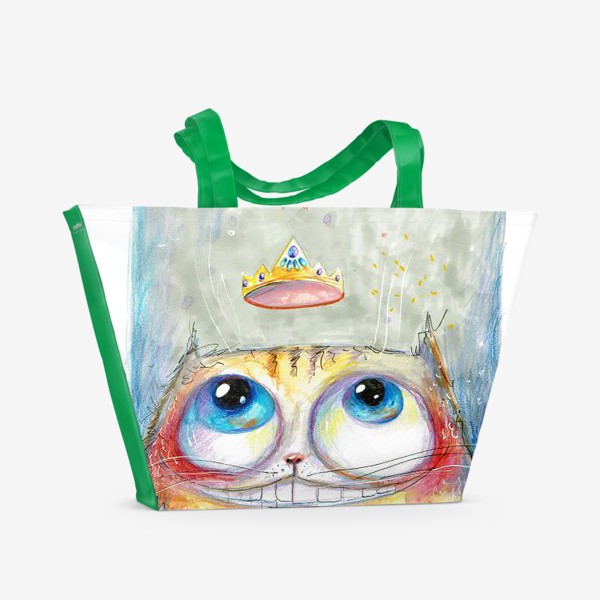 Пляжная сумка «Кошка королева»