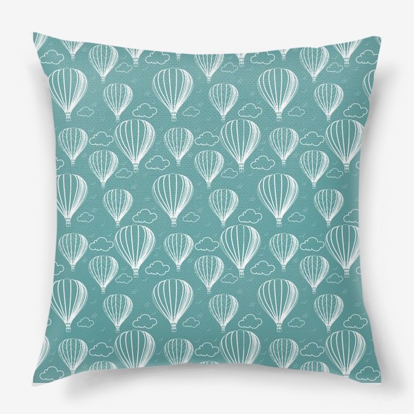 Подушка &laquo;Air balloons blue pattern&raquo;
