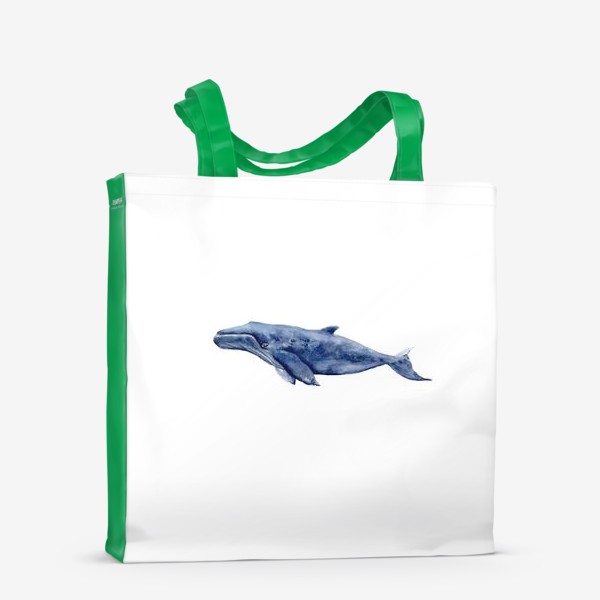 Сумка-шоппер «Акварельный кит»