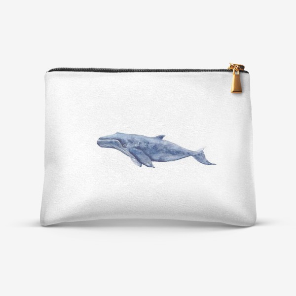 Косметичка «Акварельный кит»