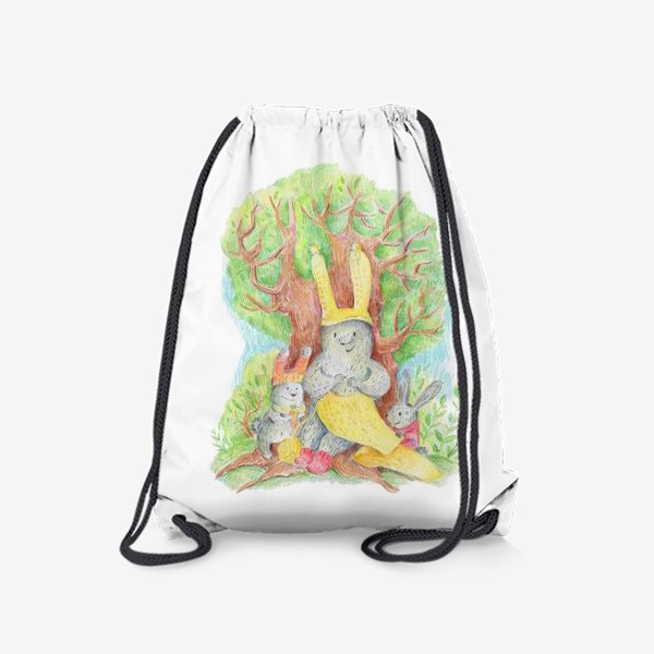 Рюкзак «Зайцы в лесу»