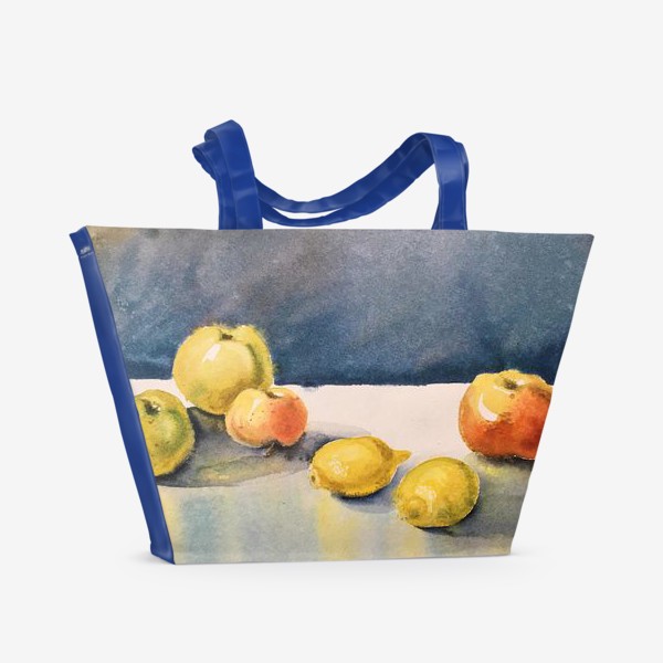 Пляжная сумка «яблоки и лимоны»
