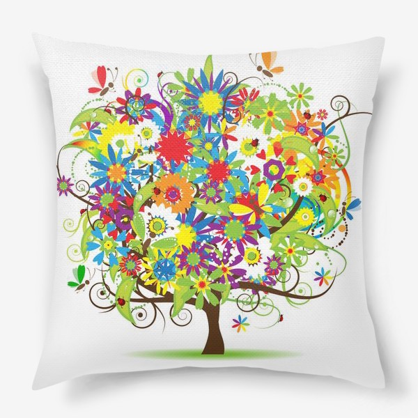 Подушка «Цветочное дерево.»
